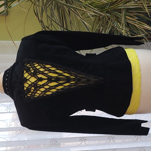 Bisou Bisou Black Sparkly Jacket - Picture 2 of 16